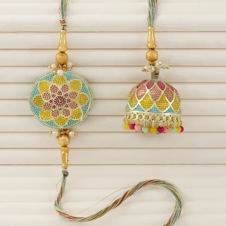 Gold Themed Rakhis and hampers