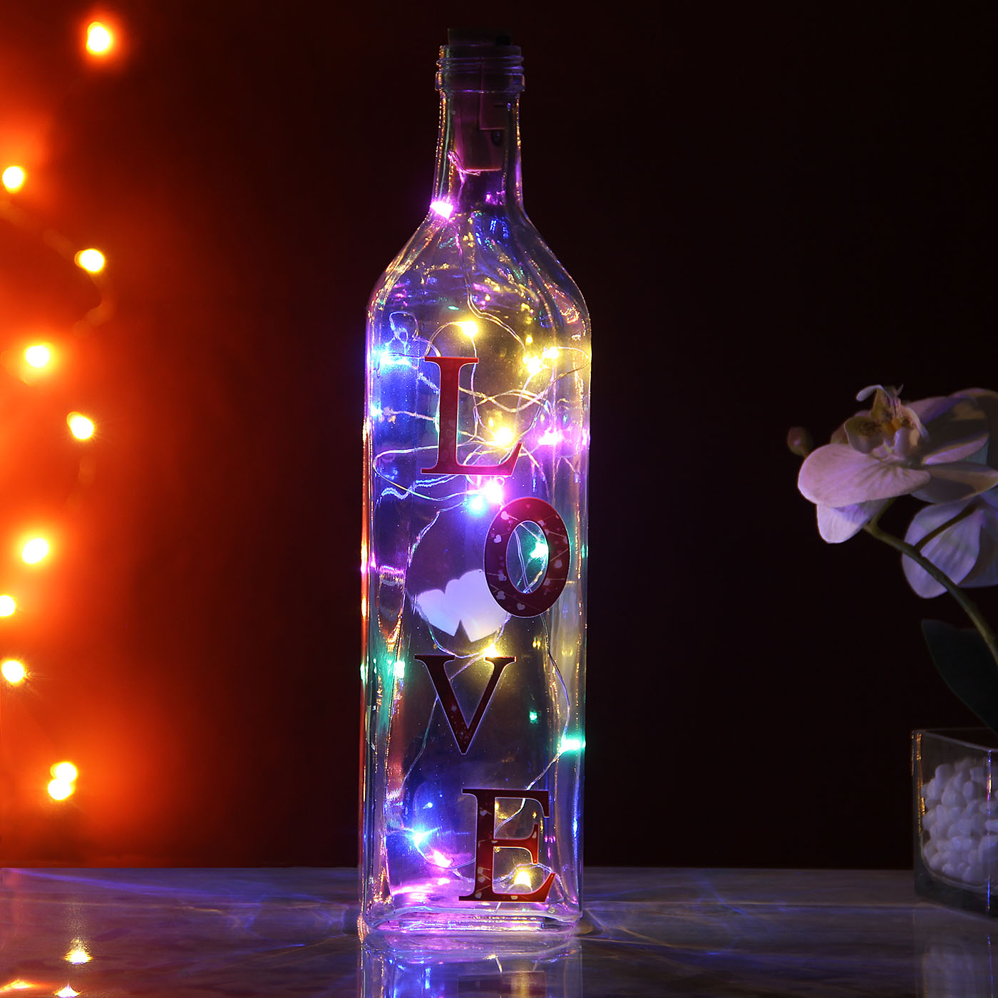 personalized led bottle lamp
