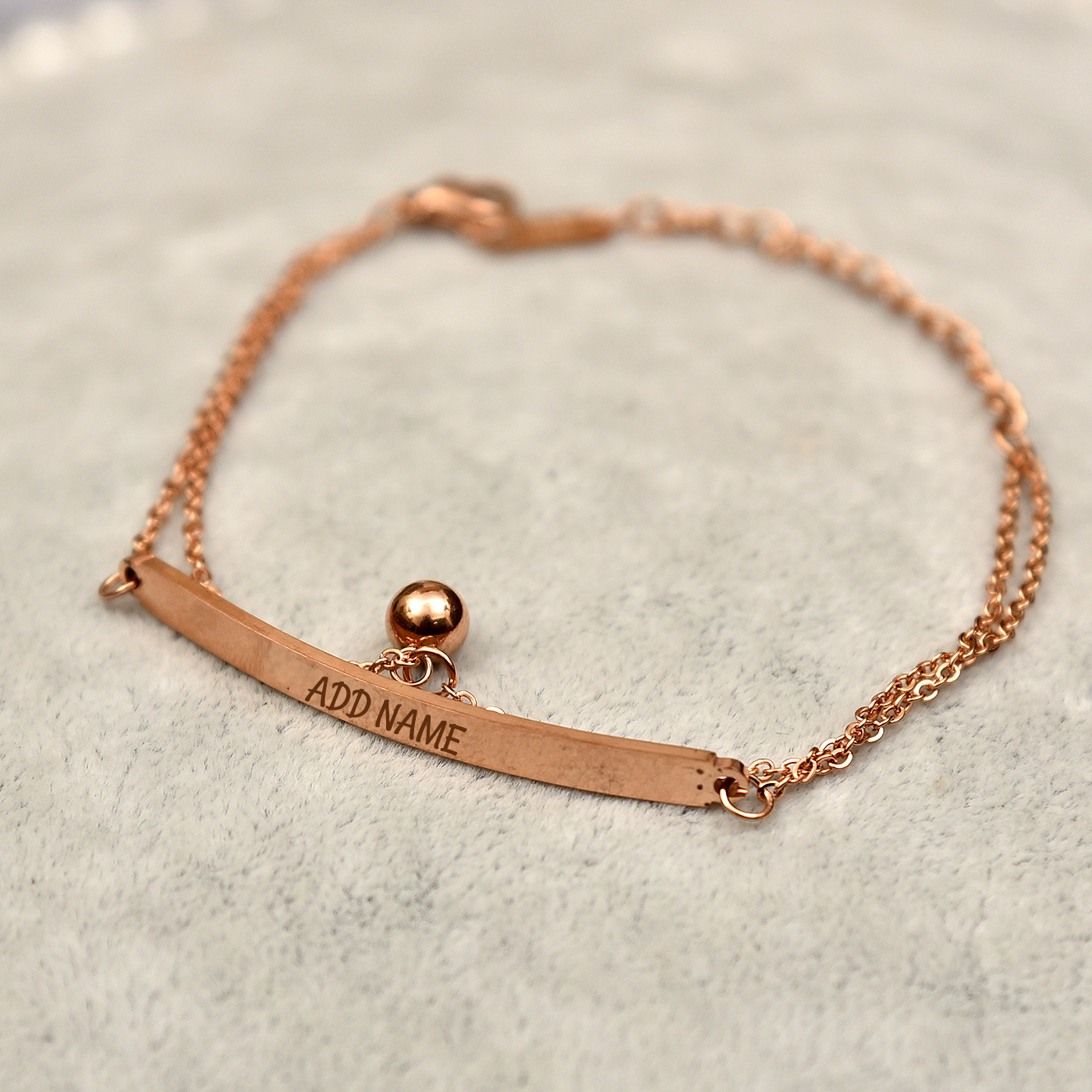 Stylish Personalized Bracelet with Bead Drop