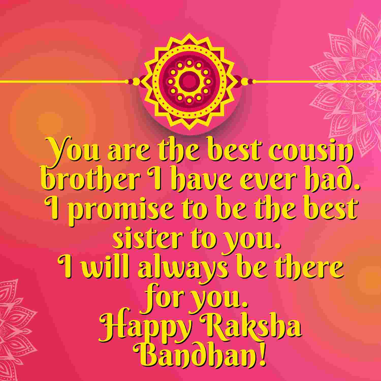 Raksha Bandhan Quotes for Cousin Brother