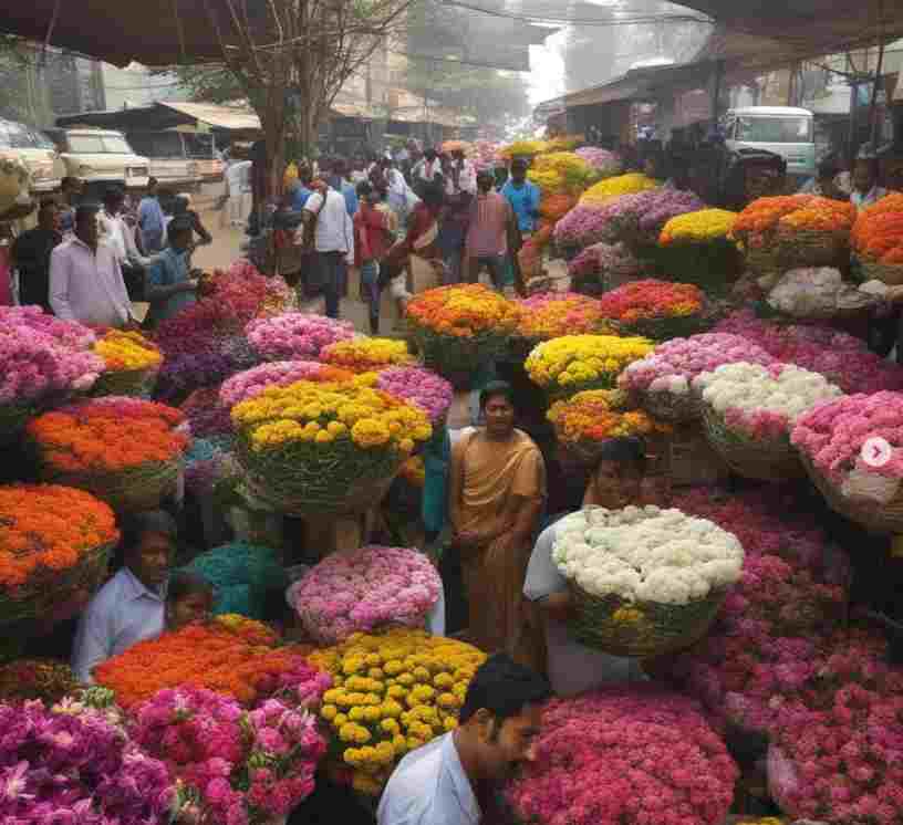 Bangalore Flower Market